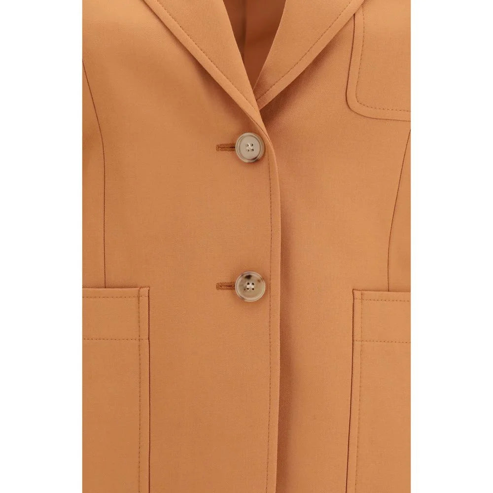Chloé Orange Wool Oves Aries Blazer