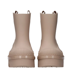 Chloé Pink Cotton Ankle Boots