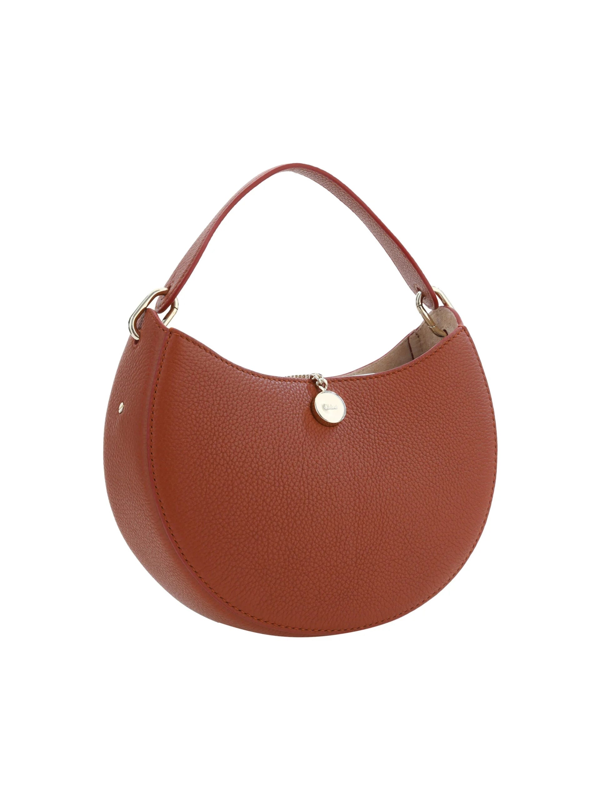 Chloé Sepia Brown Small Arlène Leather Shoulder Bag - Shoulder Bags