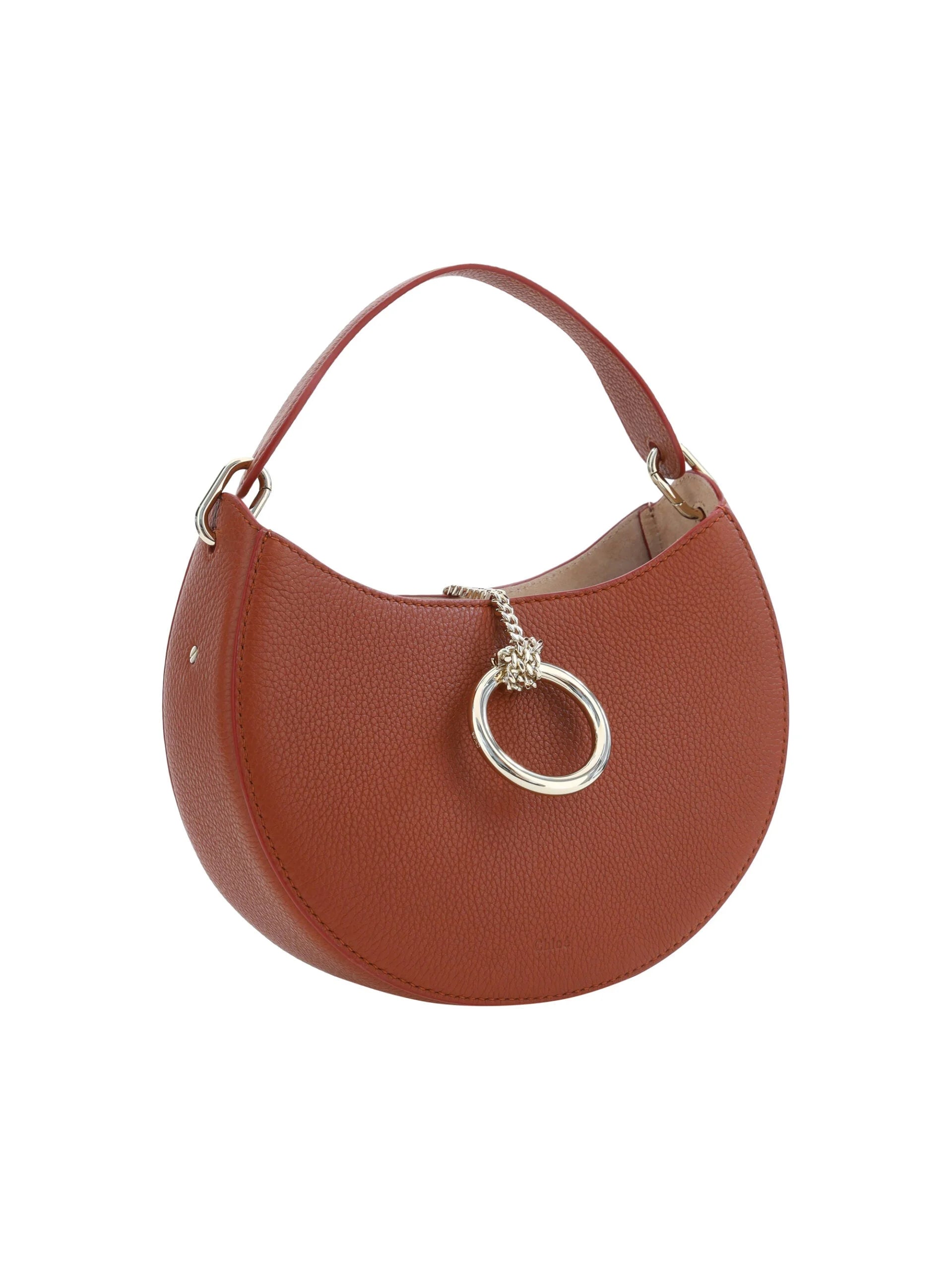 Chloé Sepia Brown Small Arlène Leather Shoulder Bag - Shoulder Bags