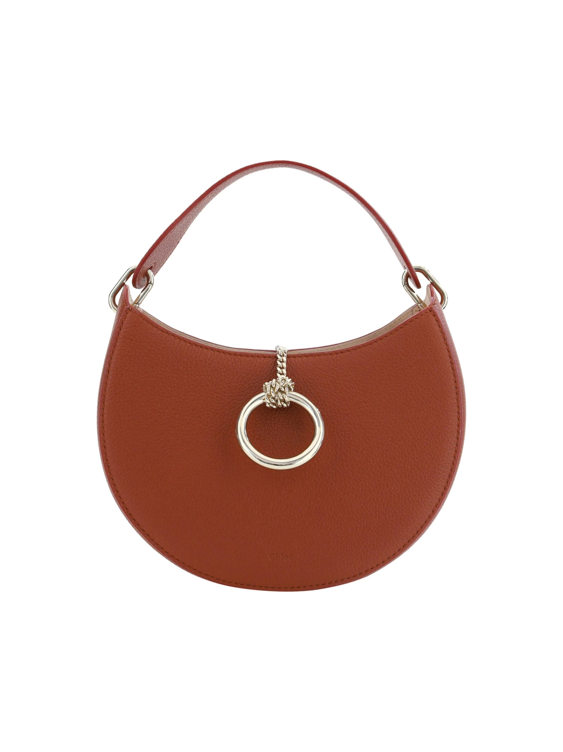 Chloé Sepia Brown Small Arlène Leather Shoulder Bag - Shoulder Bags
