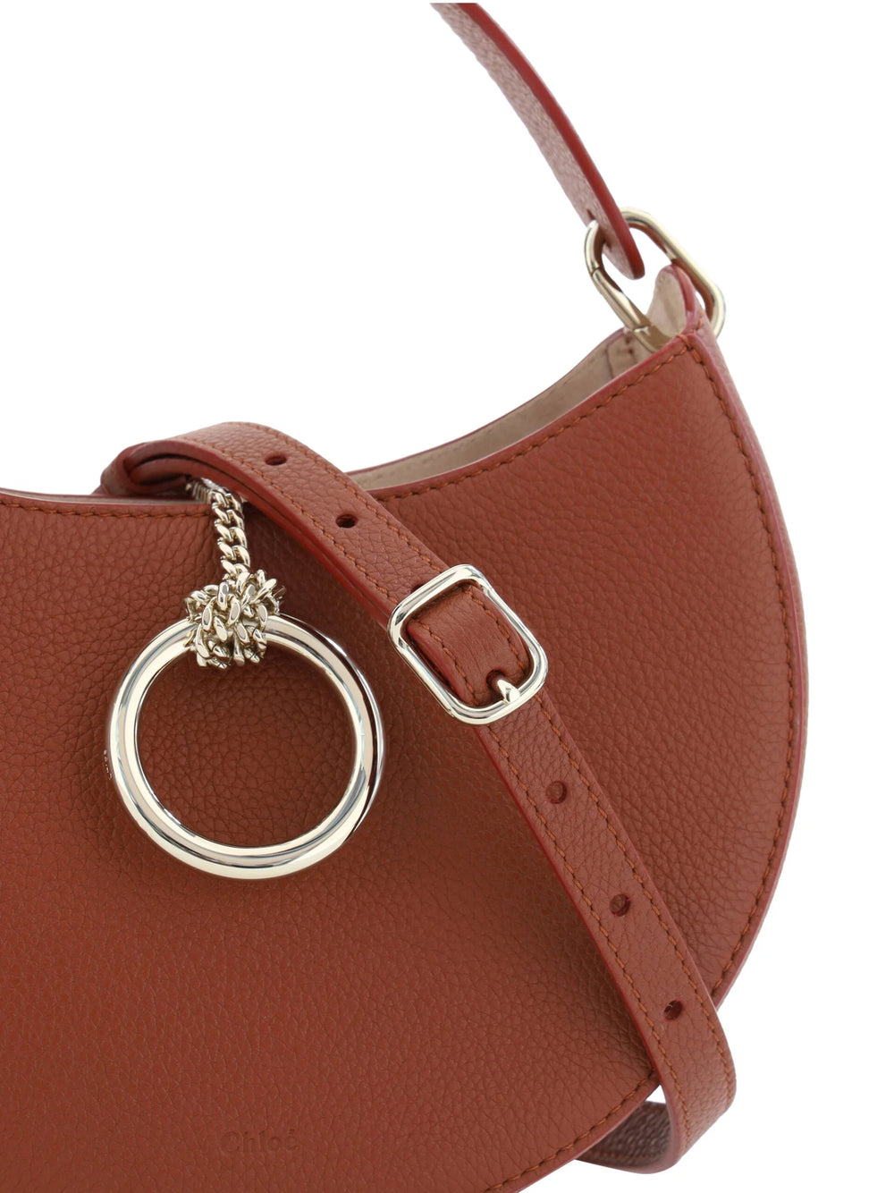 Chloé Sepia Brown Small Arlène Leather Shoulder Bag - Shoulder Bags
