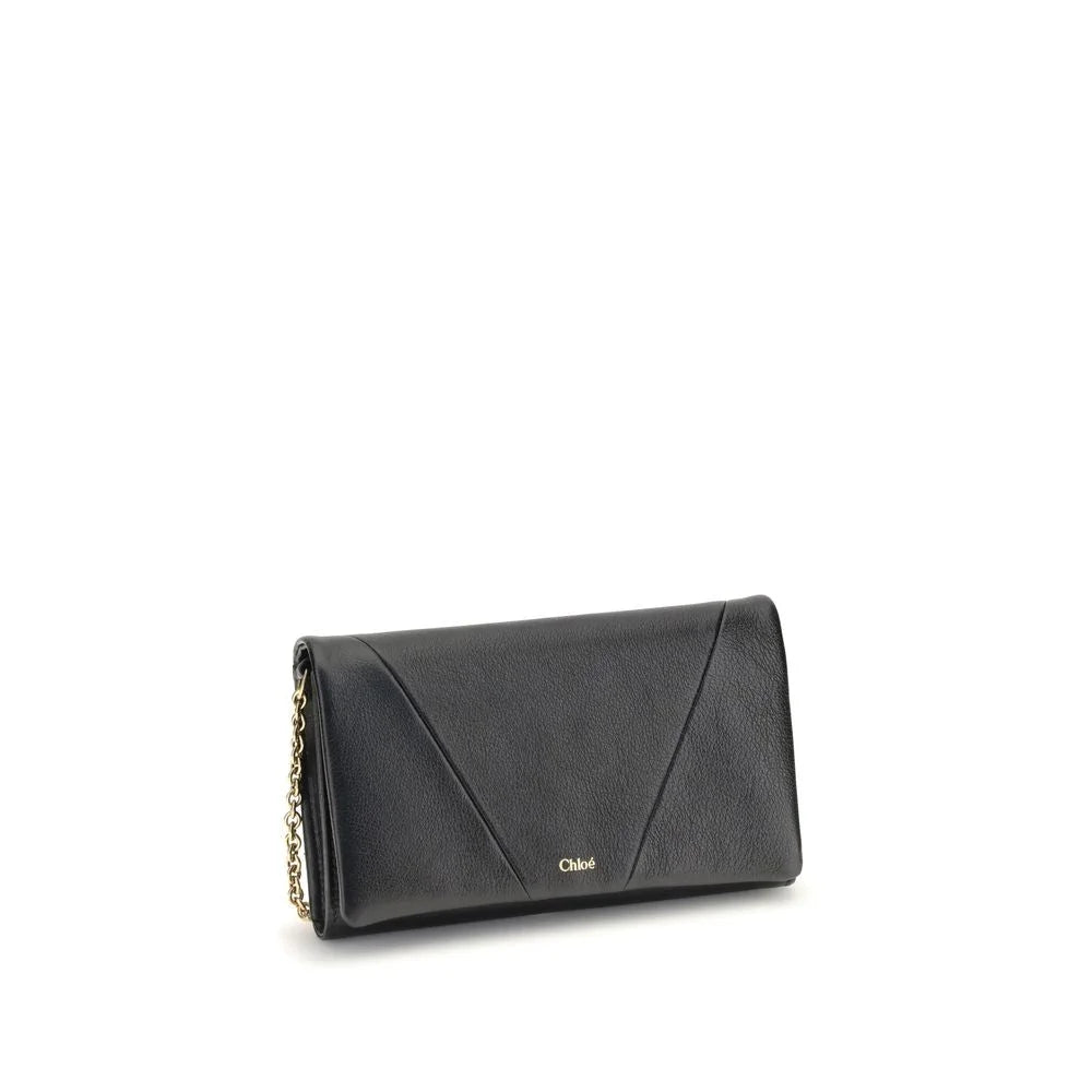 Chloé Spin Wallet with Flap and Chain - Wallets