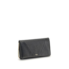 Chloé Spin Wallet with Flap and Chain - Wallets
