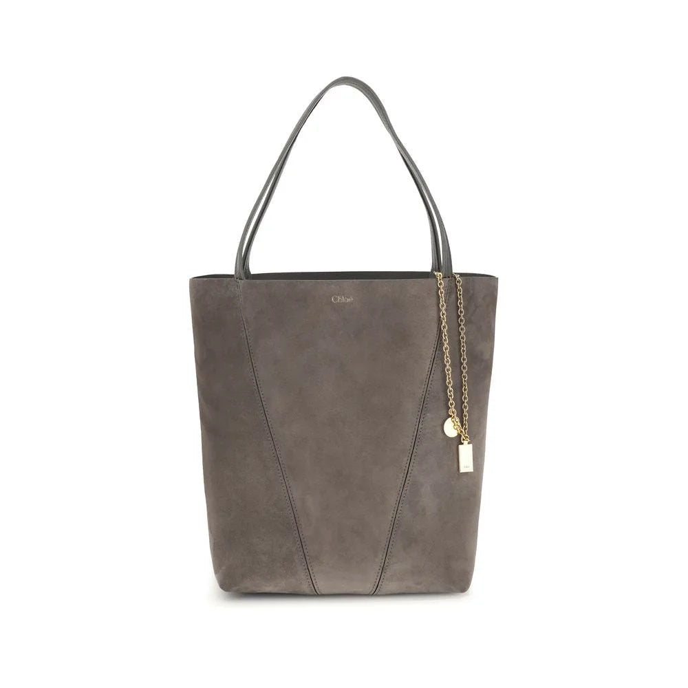 Chloé Suede Spin Tote Bag - Shoulder Bags