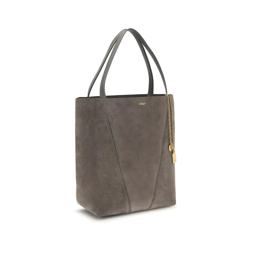 Chloé Suede Spin Tote Bag - Shoulder Bags