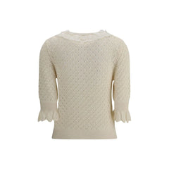 Chloé Sweater with lace collar - M