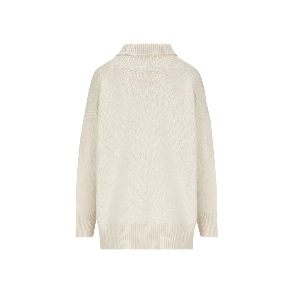 Chloé White Cashmere Turtleneck - M