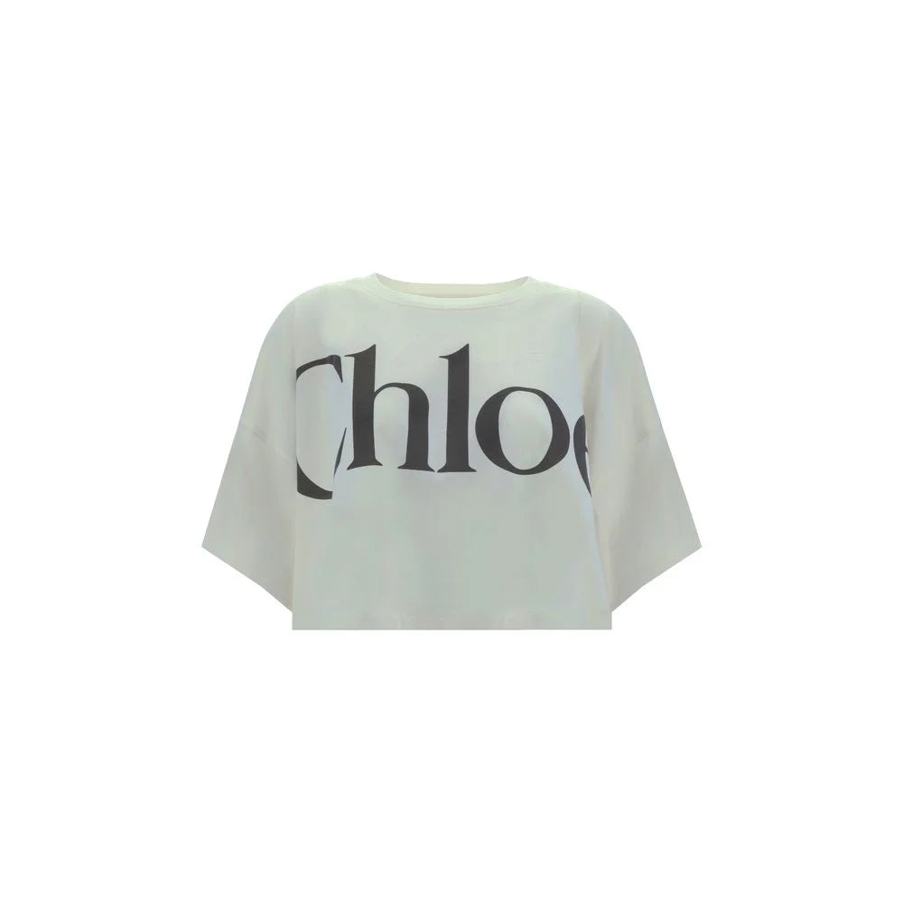 Chloé White Cotton T-Shirt