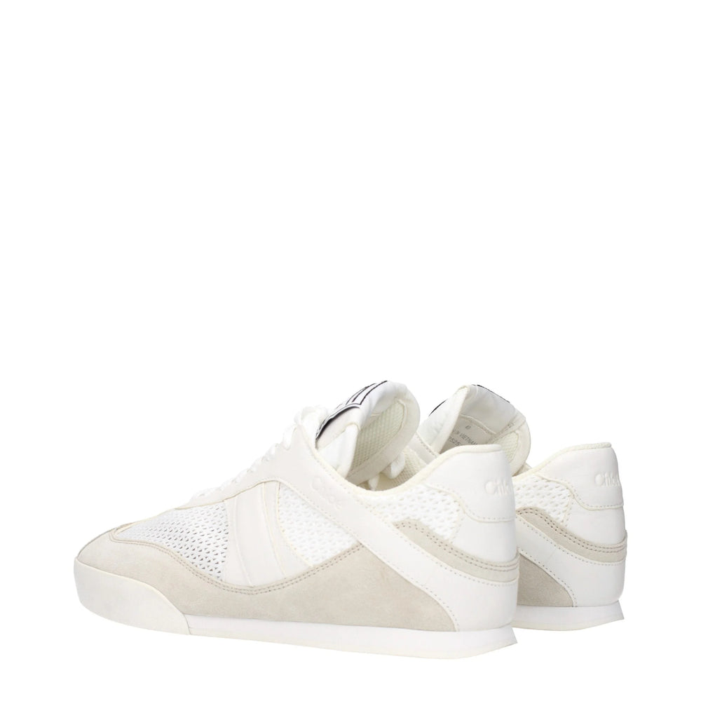 Chloé White Fabric Low Tops - EU40/US10