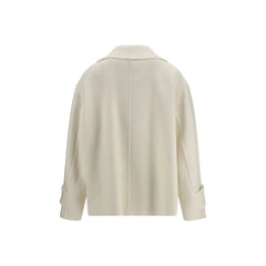 Chloé White Wool Oves Aries Coat