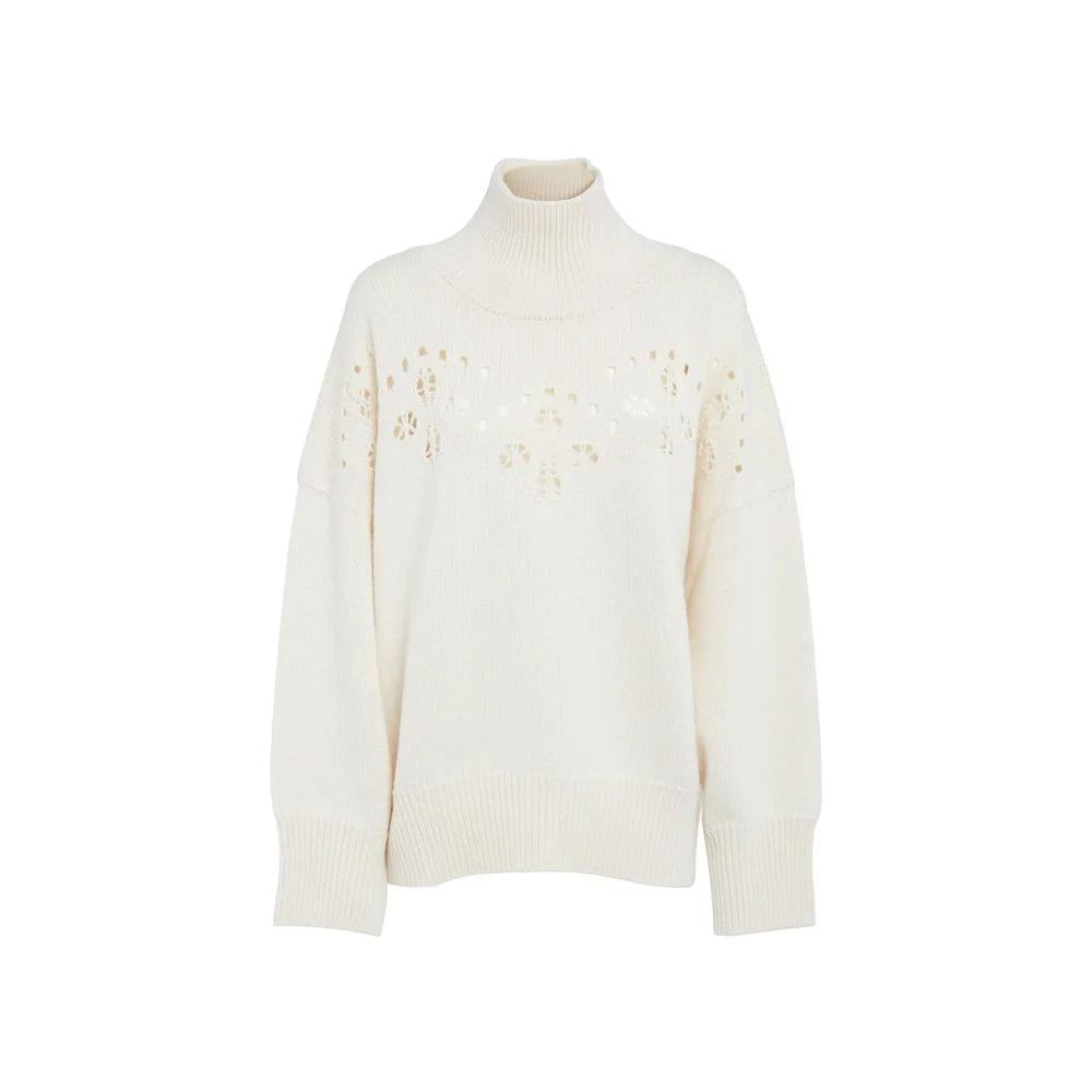 Chloé White Wool Sweatshirt - S
