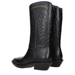 Christian Dior Black Cotton Boots - EU36/US6