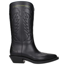 Christian Dior Black Cotton Boots - EU36/US6