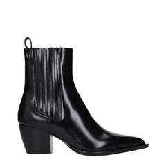Christian Dior Black Leather Ankle Boots