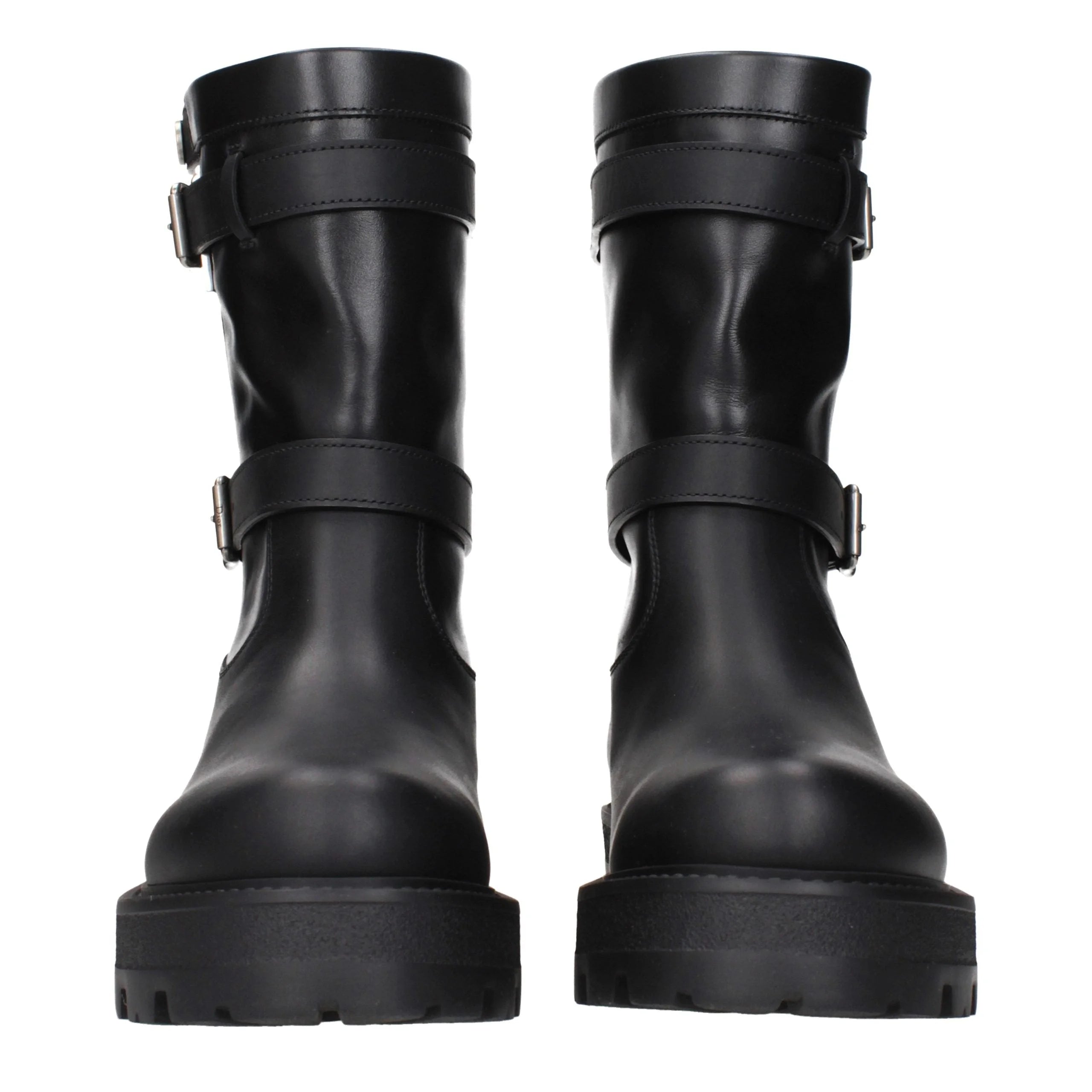 Christian Dior Black Leather Ankle Boots - EU40/US10