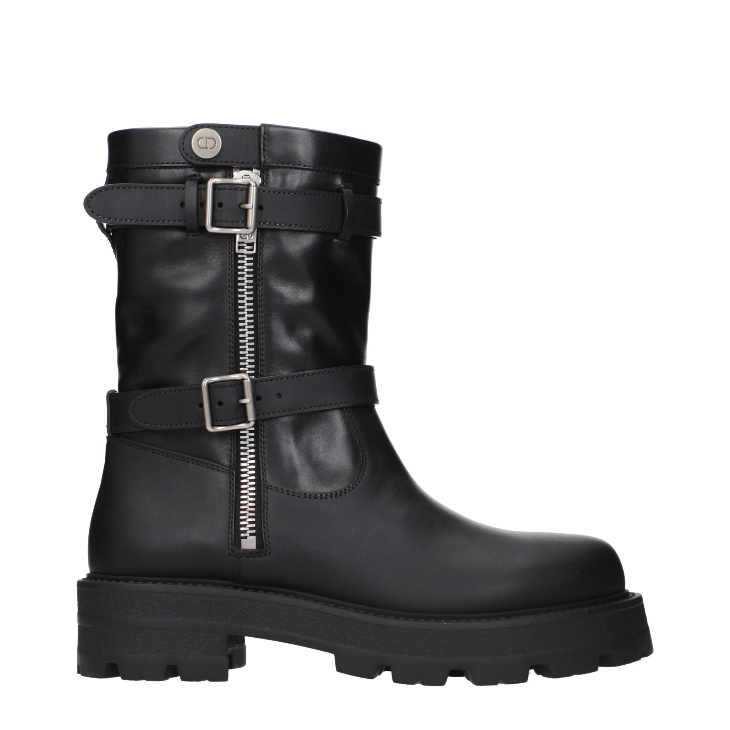 Christian Dior Black Leather Ankle Boots - EU40/US10