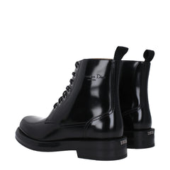 Christian Dior Black Leather Ankle Boots - EU40/US7