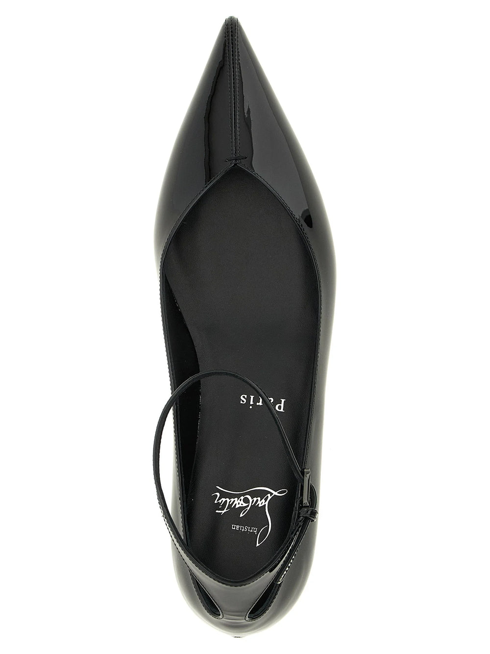 Christian Louboutin Black Calfskin Ballet Flats