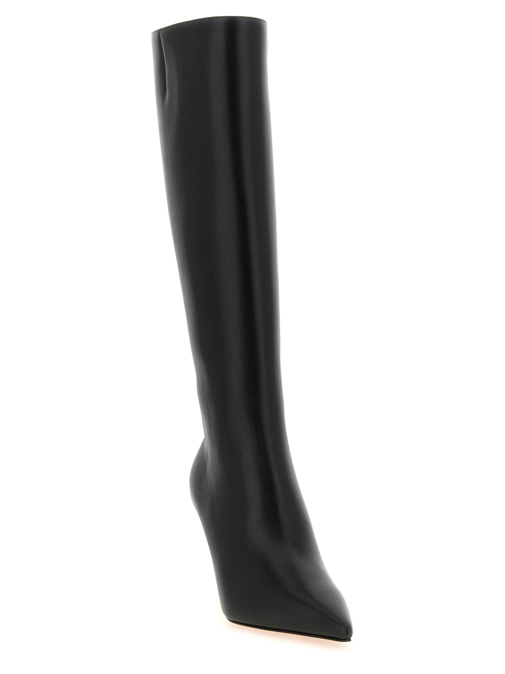 Christian Louboutin Black Calfskin Over The Knee