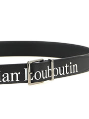 Christian Louboutin Black Calfskin Regular Belt