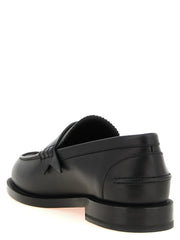 Christian Louboutin Black Calfskin Slip-On Loafers