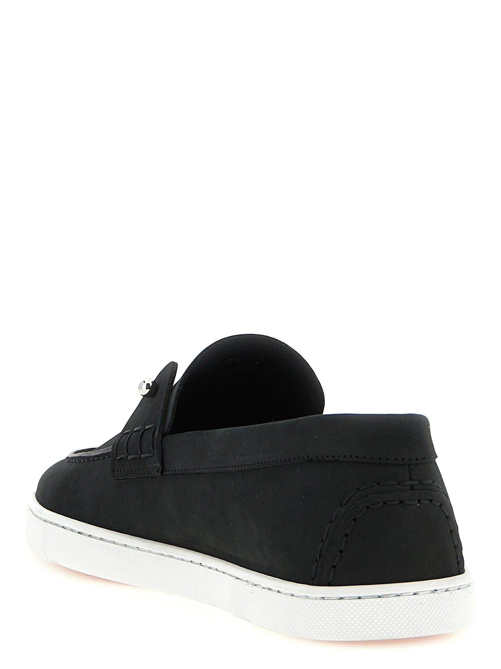 Loafers Christian Louboutin Czarne ze Skóry - EU46/US13