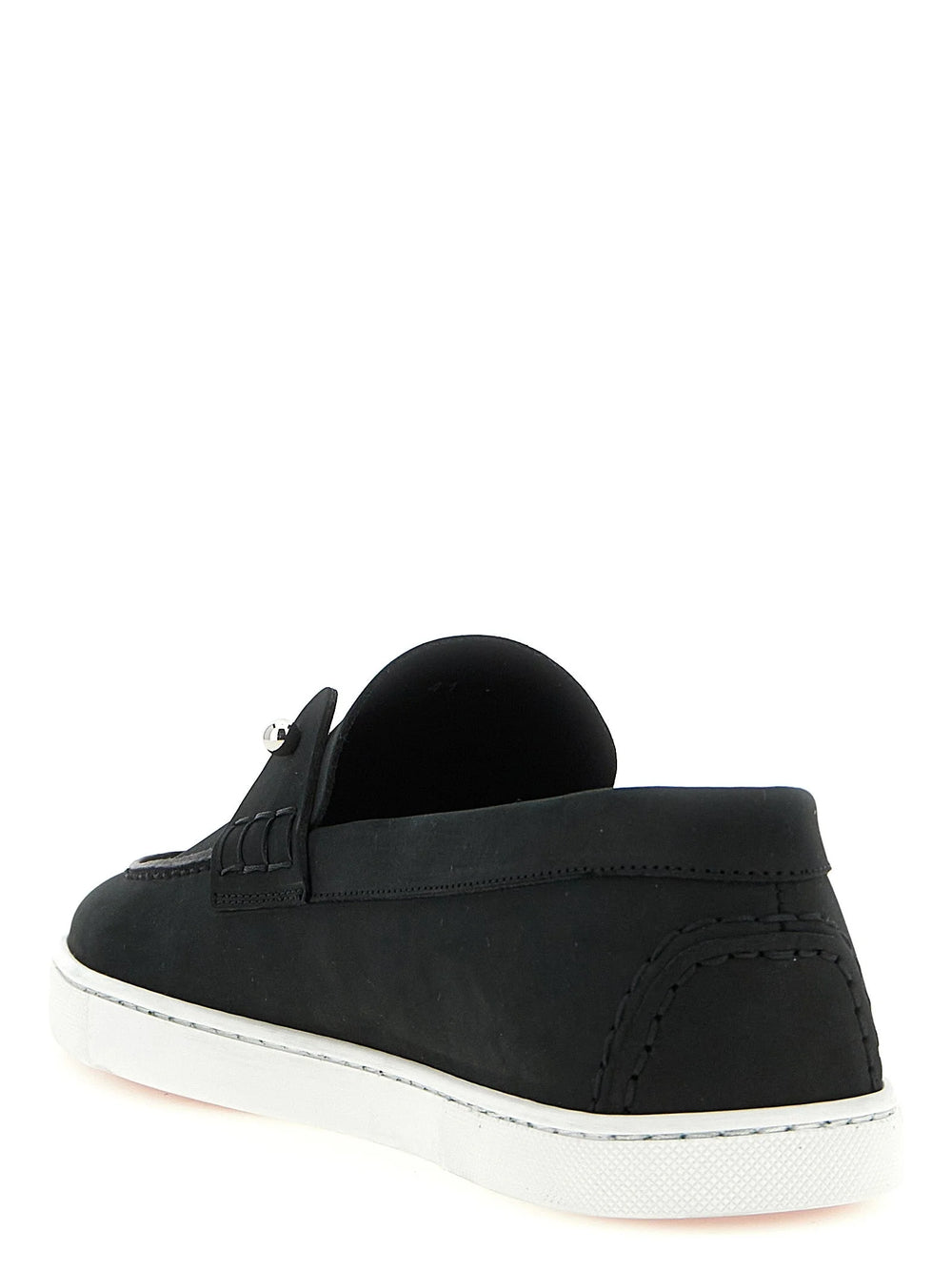 Loafers Christian Louboutin Czarne ze Skóry - EU46/US13