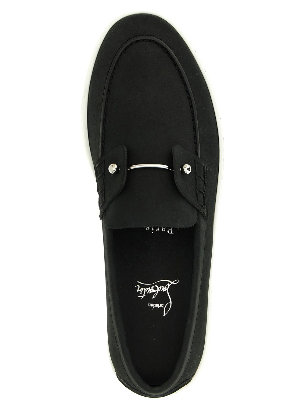 Loafers Christian Louboutin Czarne ze Skóry - EU46/US13