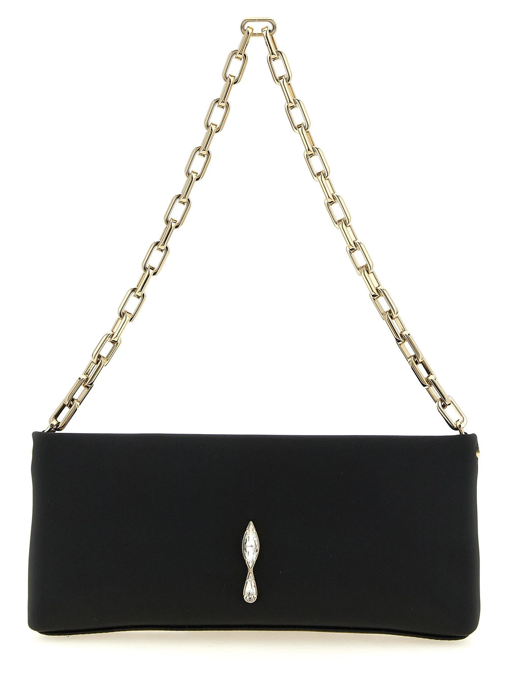 Christian Louboutin Black Elastane Clutch Bag