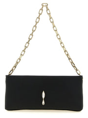 Christian Louboutin Black Elastane Clutch Bag