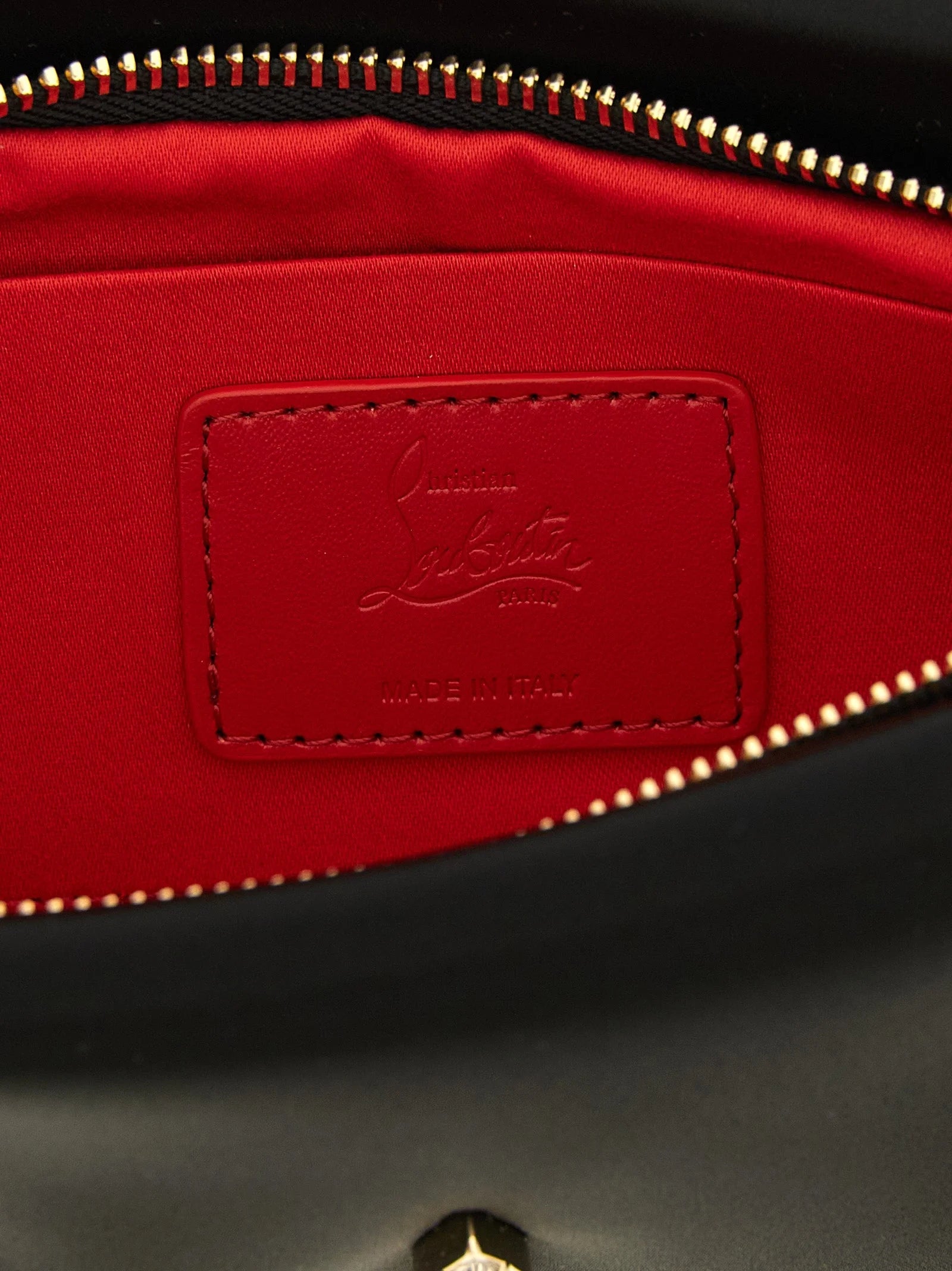 Christian Louboutin Black Elastane Clutch Bag