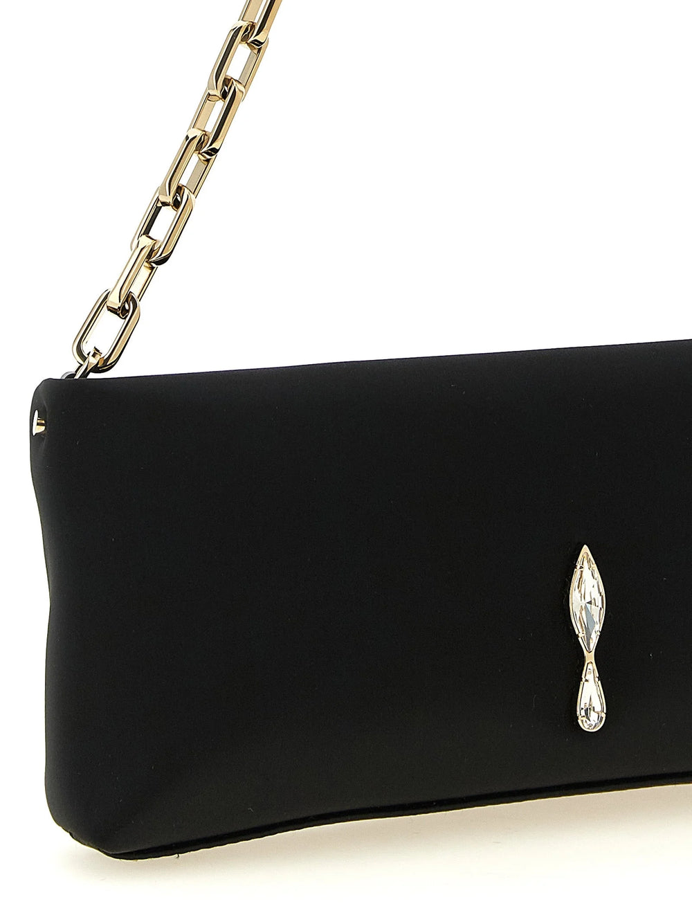 Christian Louboutin Black Elastane Clutch Bag