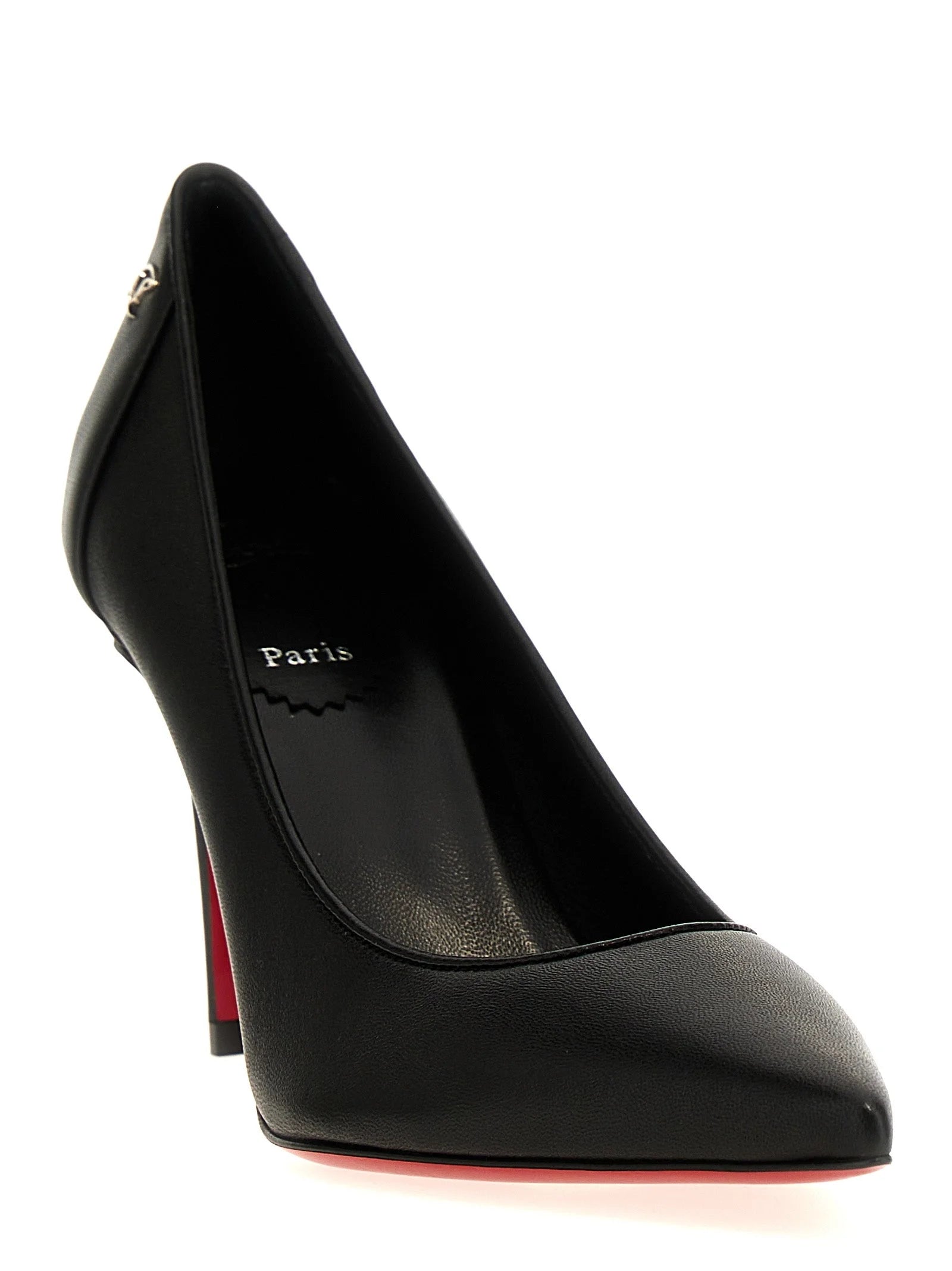 Christian Louboutin Schwarze Nappaleder / Kalbsleder Bos Taurus High Heel Pumps - EU39/US9