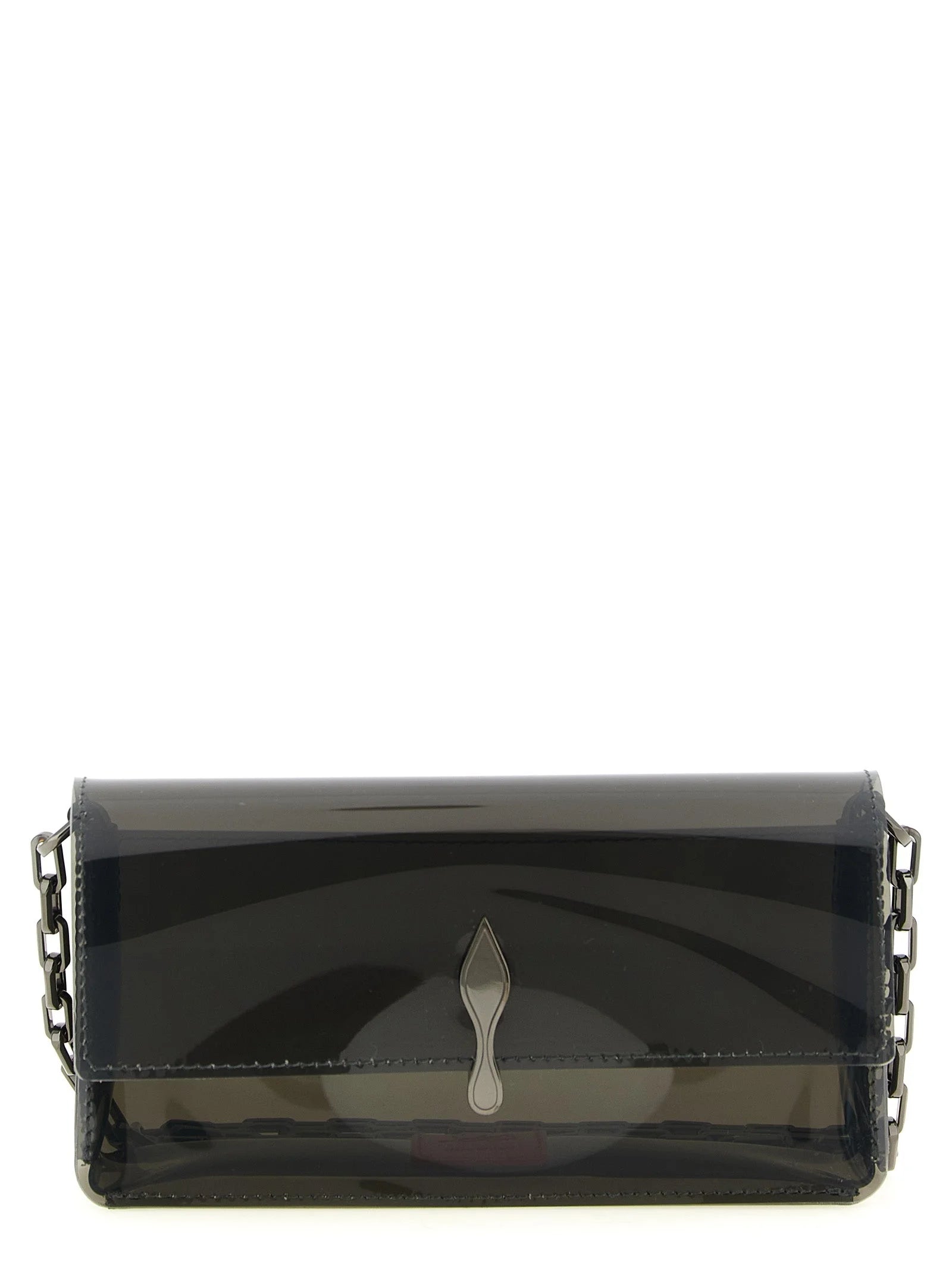 Christian Louboutin Black Pvc Clutch Bag