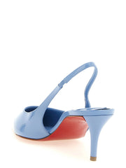 Christian Louboutin Blue Calfskin Mid Heel Pumps - EU42/US12