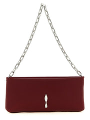 Christian Louboutin Bordeaux Elastane Clutch Bag