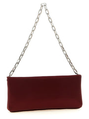 Christian Louboutin Bordeaux Elastane Clutch Bag
