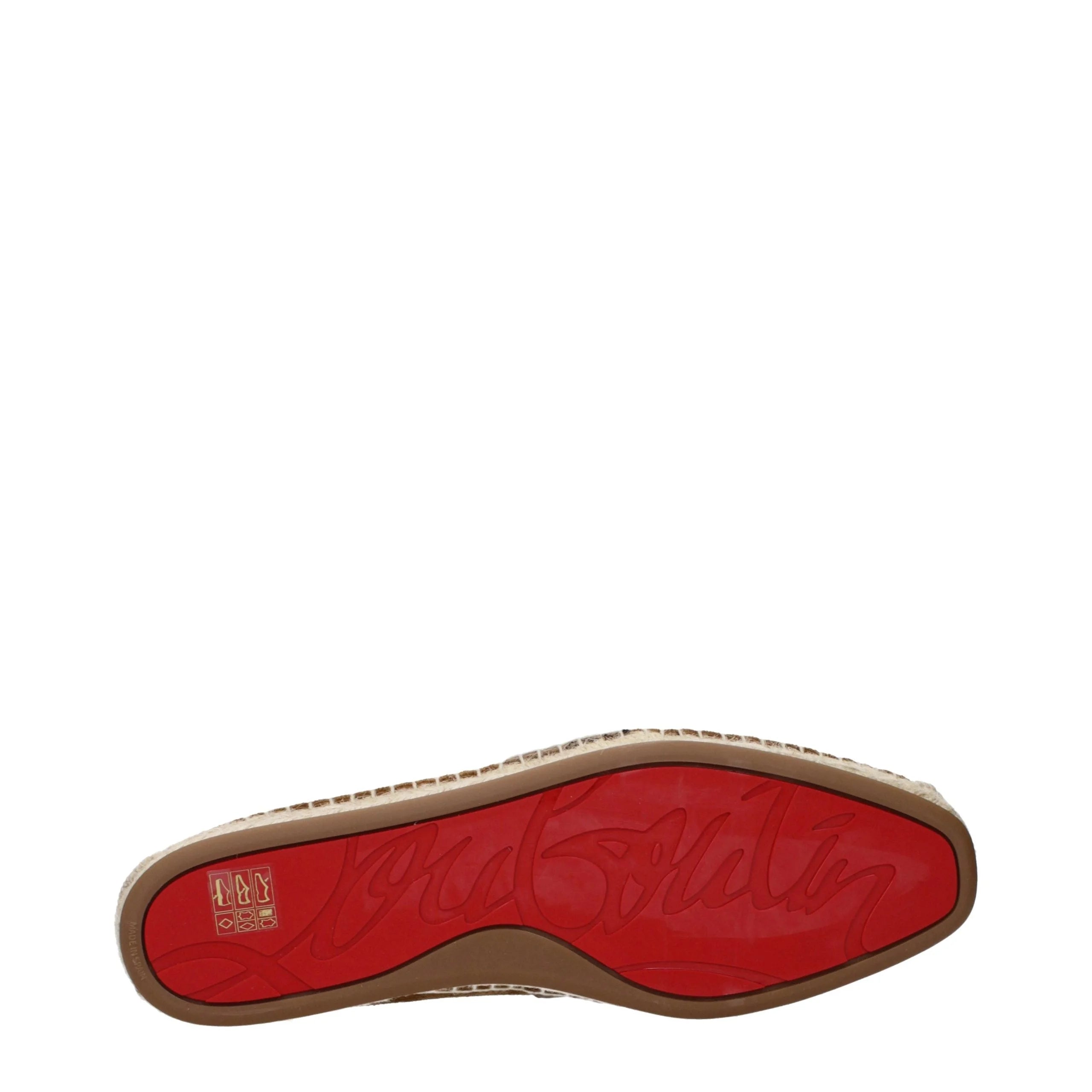 Christian Louboutin Brown Leather Espadrilles - EU42/US9