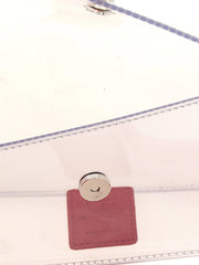 Christian Louboutin Silver Pvc Clutch Bag