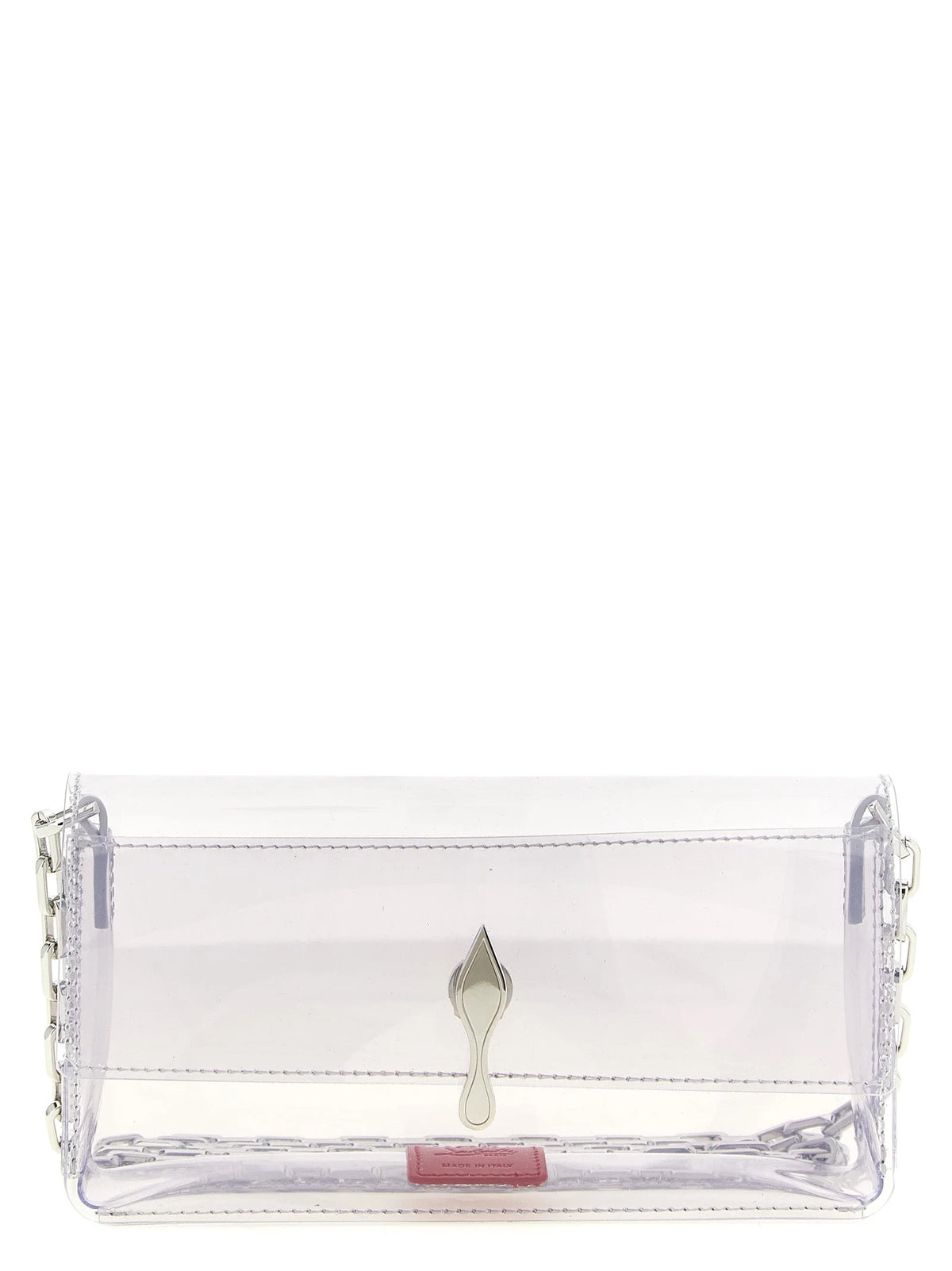 Christian Louboutin Silver Pvc Clutch Bag