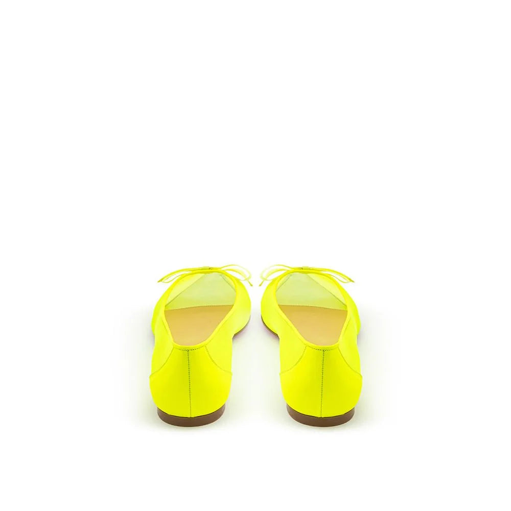 Christian Louboutin Sunshine Yellow Mesh Flat Elegance - EU38/US8 - Flats