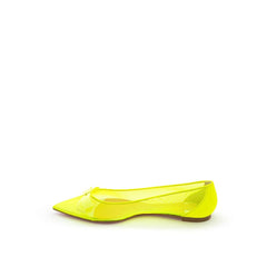 Christian Louboutin Sunshine Yellow Mesh Flat Elegance - EU38/US8 - Flats