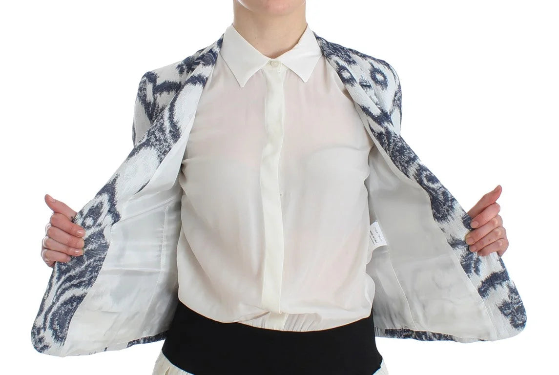 Christian Pellizzari Blue White Blazer Suit Jacket - IT40 | XS - Sport Jackets