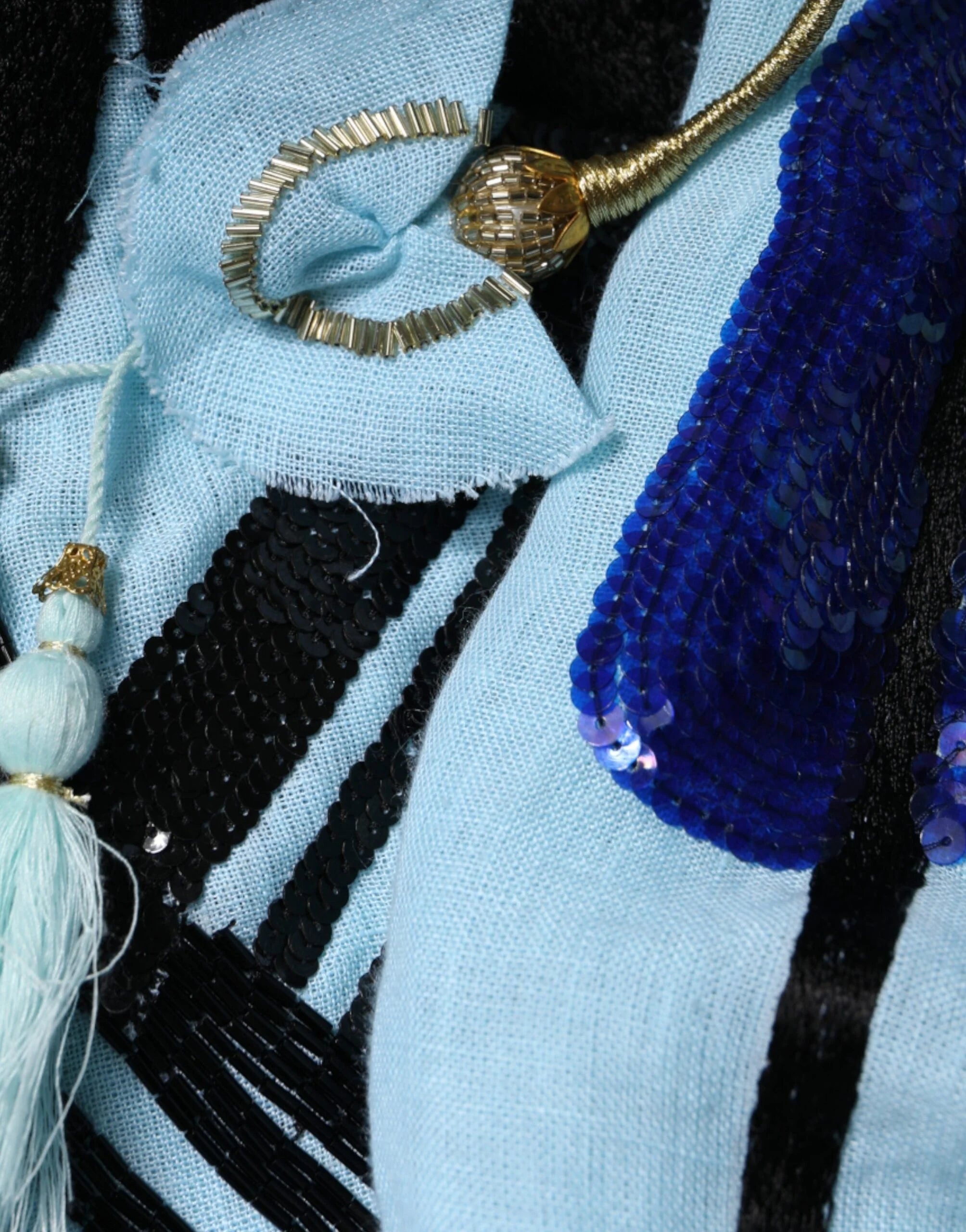 Christian Pellizzari Light Blue Floral Embellished Shirt Maxi Dress - IT42|M - Dresses