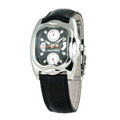 Chronotech Black Leather Watch - Watches