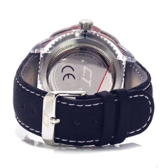 Chronotech Black Leather Watch - Watches