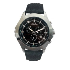 Chronotech Black Leather Watch - Watches