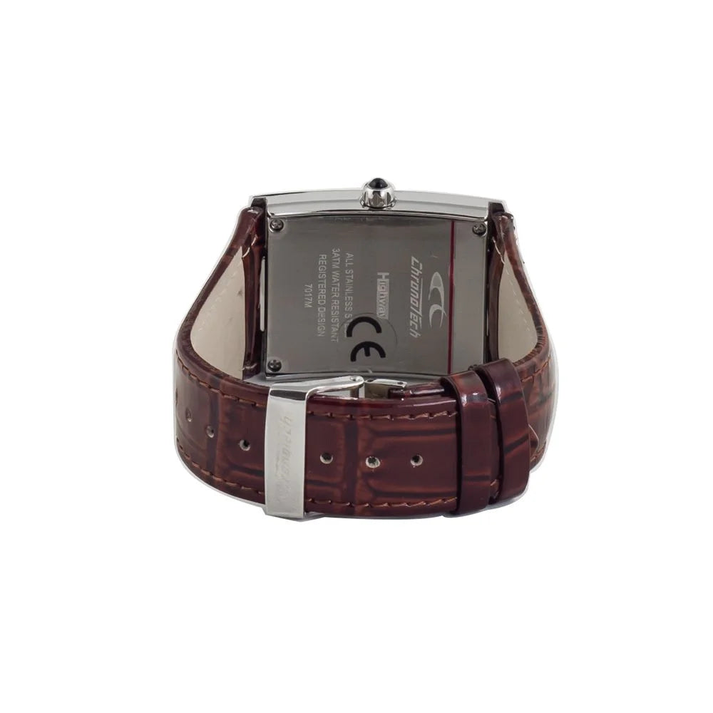 Chronotech Brown Leather Watch - Watches