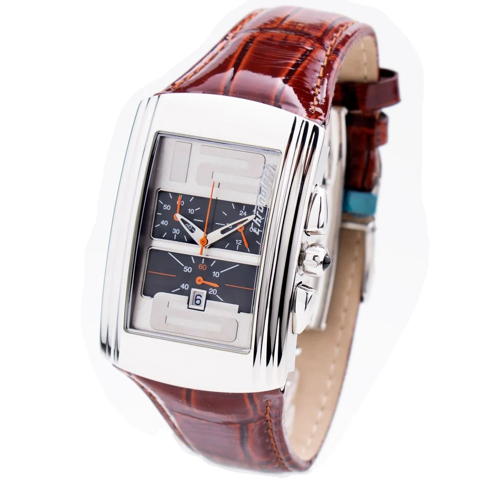 Chronotech Brown Leather Watch - Watches